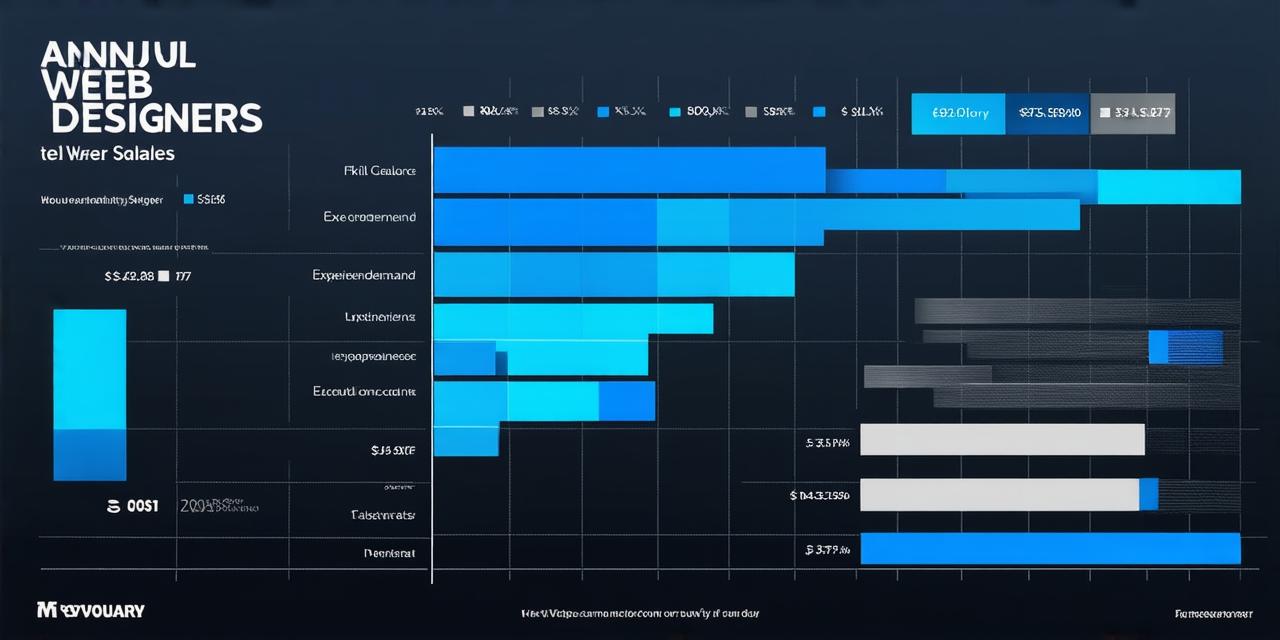 Average annual salary of web designers